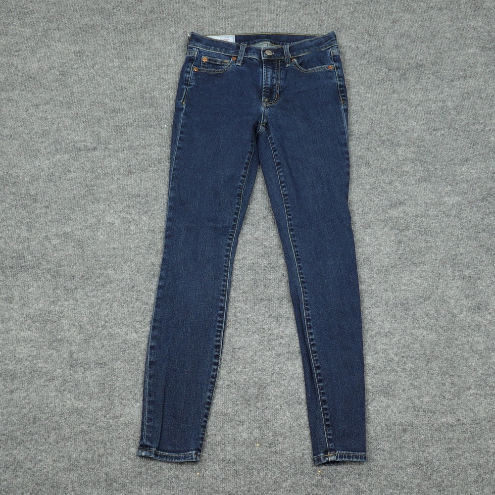 Gap‎ True Skinny Jeans Womens 24/00R Blue Mid Rise Dark Wash Stretch Denim